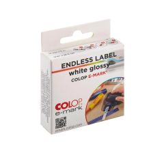 Étiquette e-mark® sans fin blanche brillante