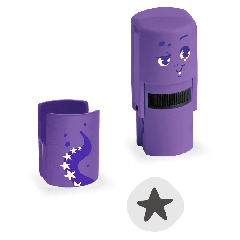 Cleany stamp - Octo (purple) - avec savon