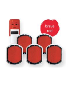 Encrier pour tampons scolaires NIO - Emoji - Brave red (R17)