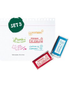 Tampons scolaires NIO - SET3 - FR