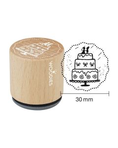 Woodies stamp - Gâteau de mariage