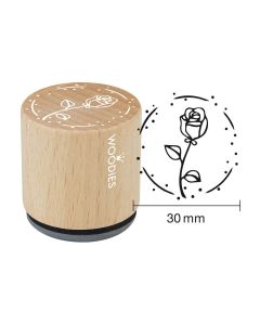 Woodies stamp - Rose