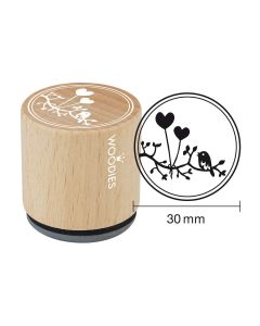 Woodies stamp - Ballon en forme de cœur