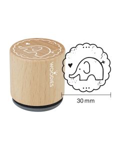 Woodies stamp - éléphant