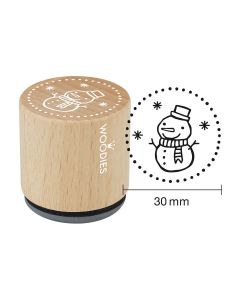 Woodies stamp - Bonhomme de neige