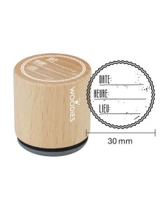 Woodies stamp - Date - heure - lieu