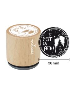 Woodies stamp - Cʹest la fête - verres