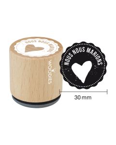 Woodies stamp - Nous nous marions