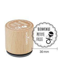 Woodies stamp - Bienvenue petite fille