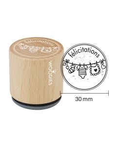 Woodies stamp - Félicitations